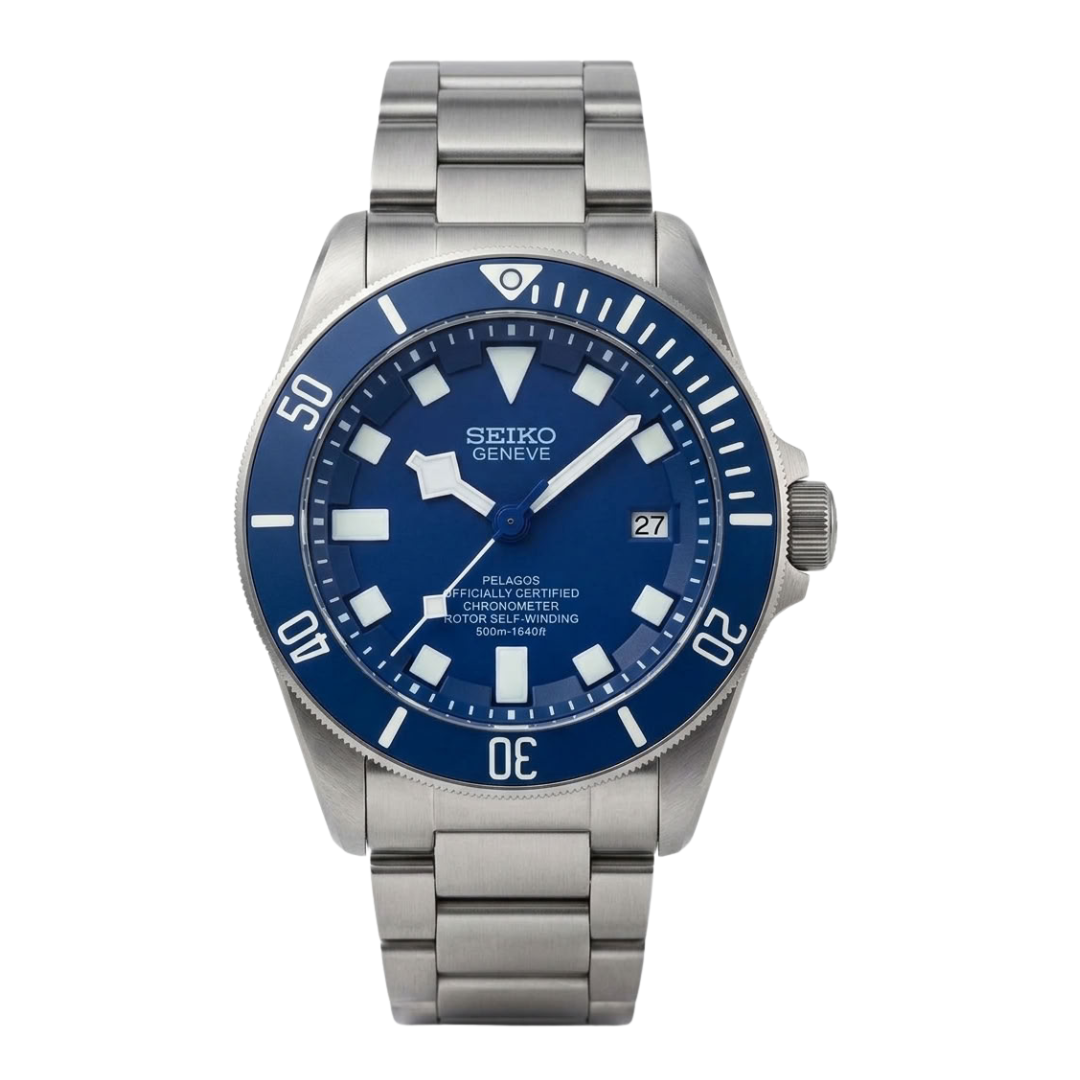 CUSTOM TUDEIKO AUTOMATIC OYSTER MOD DEEP BLUE EDITION