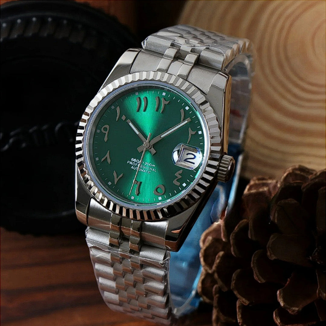 SEIKOJUST EDITION SILVER ARABIC EMERALD JUBILEE MOD