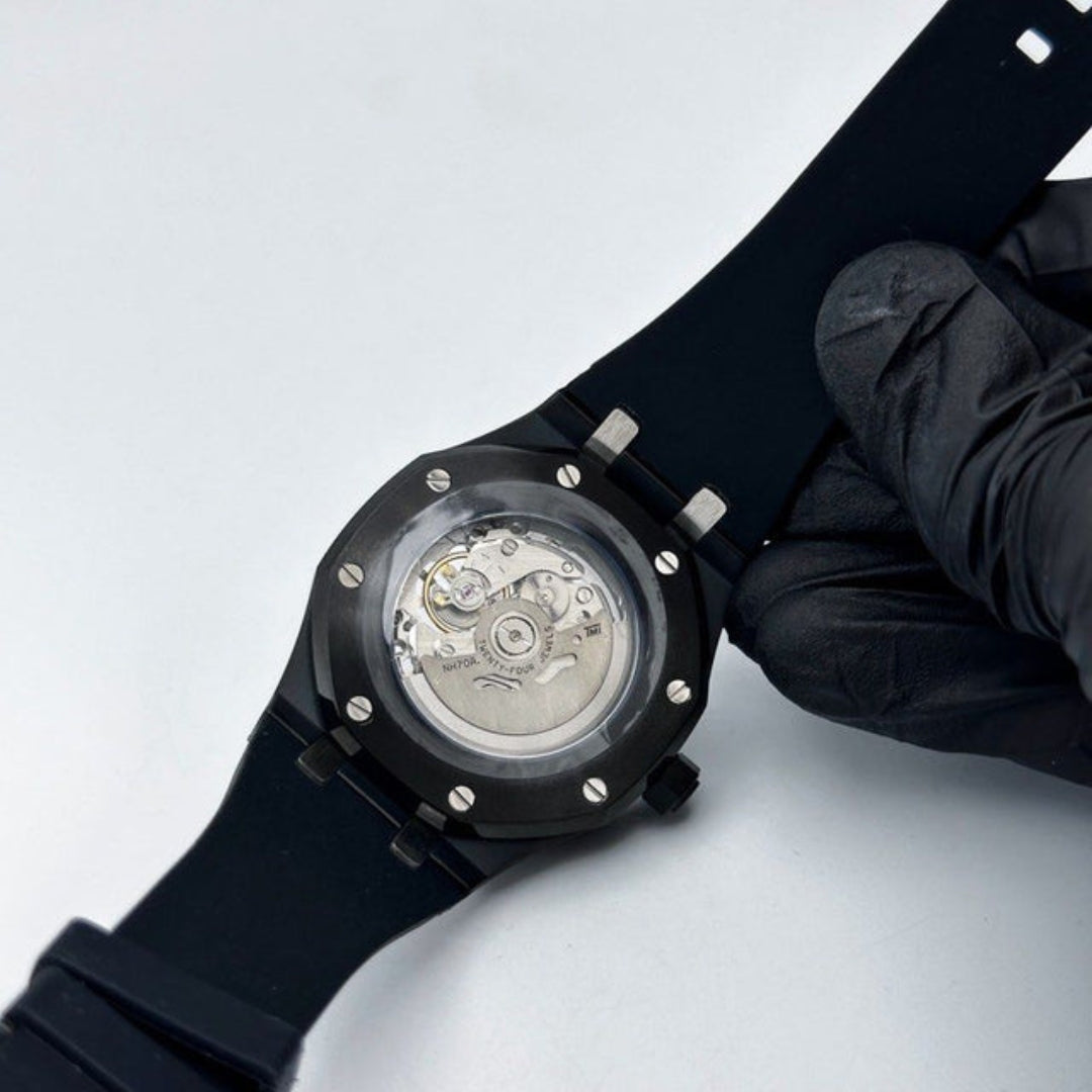 SEIKOAK SPECIAL EDITION BLACKED OUT SKELETON MOD