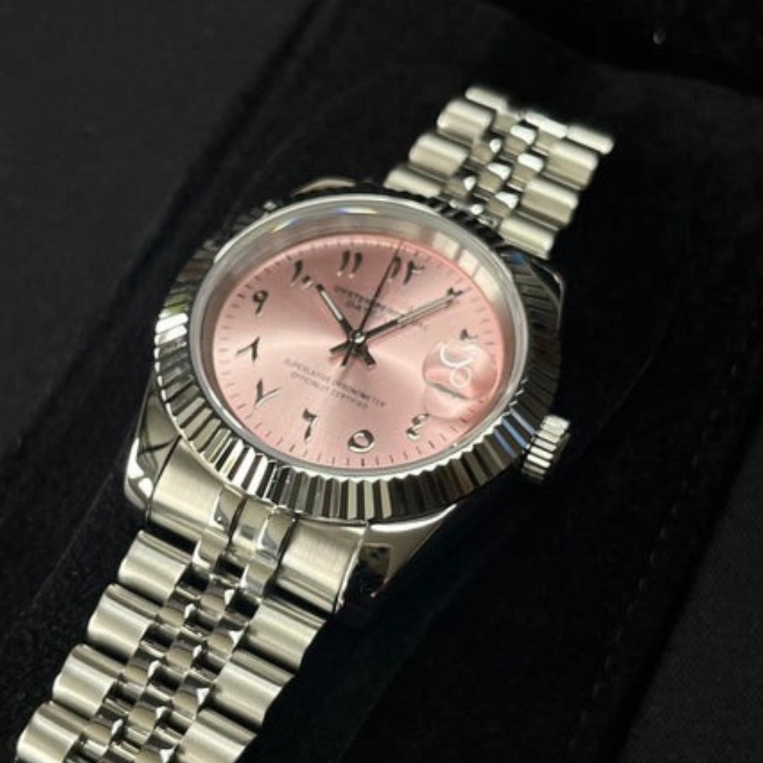 SEIKOJUST EDITION SILVER ARABIC COTTON CANDY JUBILEE MOD