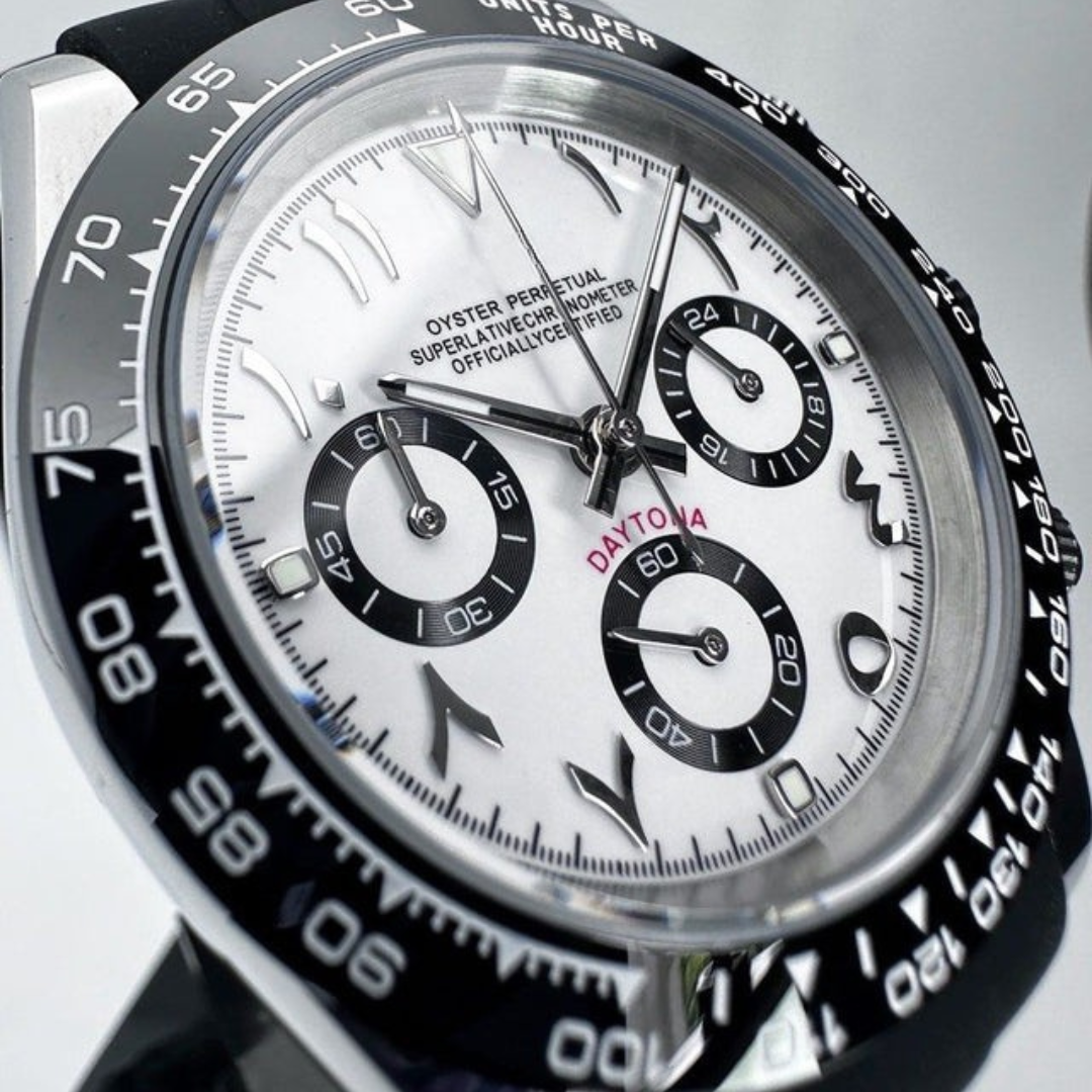 SEITONA CHRONOGRAPH EDITION IVORY PANDA ARABIC MOD