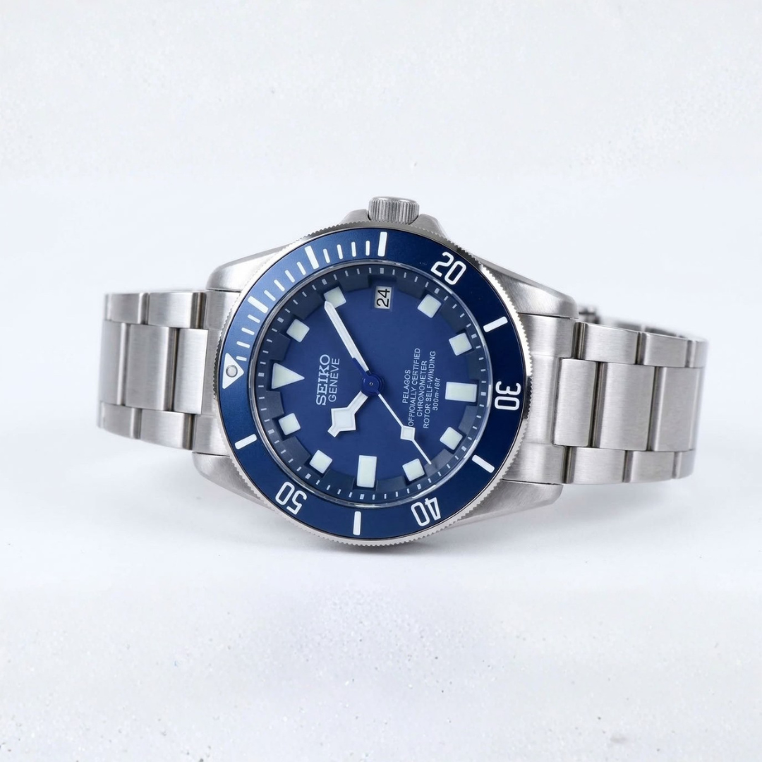 CUSTOM TUDEIKO AUTOMATIC OYSTER MOD DEEP BLUE EDITION