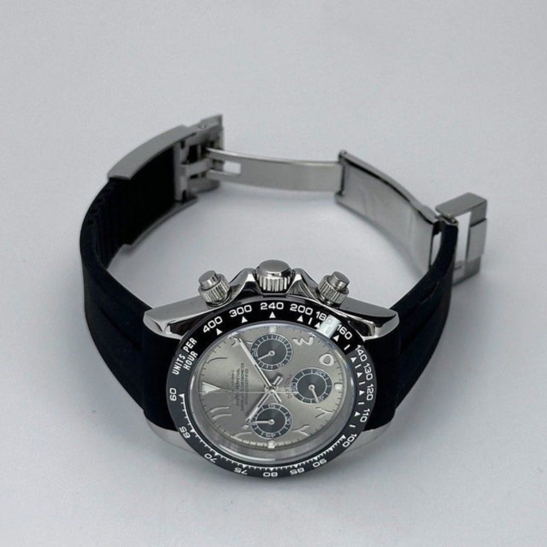 SEITONA CHRONOGRAPH EDITION RHODIUM ARABIC MOD