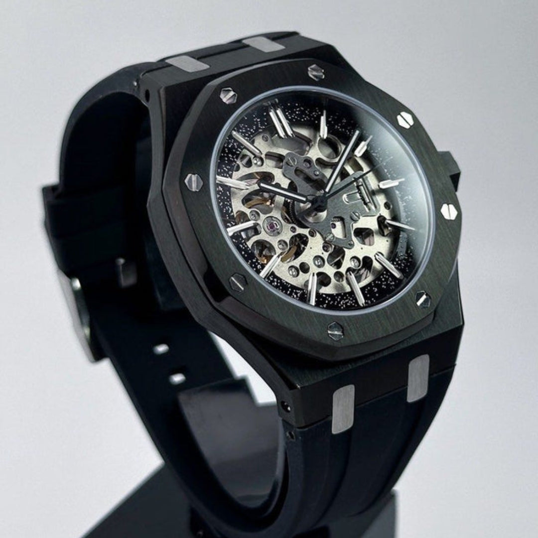 SEIKOAK SPECIAL EDITION BLACKED OUT SKELETON MOD