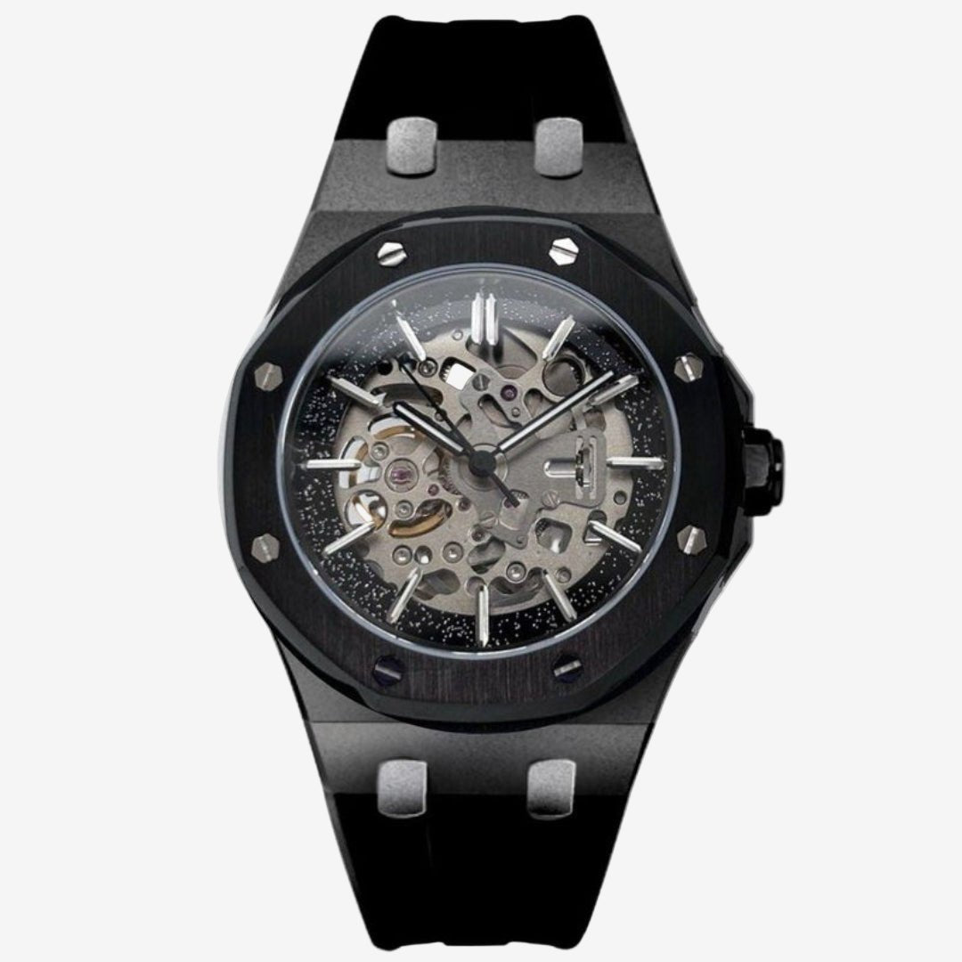 CUSTOM SEIKOAK SPECIAL EDITION BLACKED OUT SKELETON MOD - Monomods
