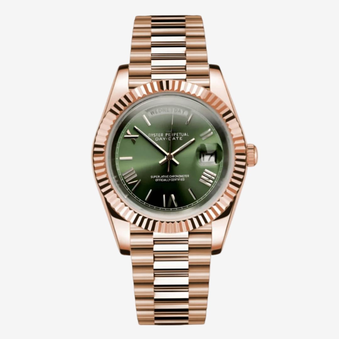 CUSTOM SEIKODATE EDITION PRESIDENTIAL ROSE EMERALD MOD - Monomods