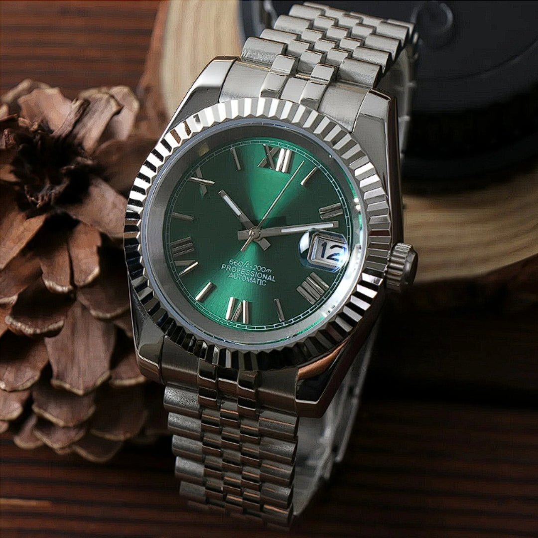 CUSTOM SEIKOJUST EDITION SILVER ROMAN OPAL JUBILEE MOD - Monomods