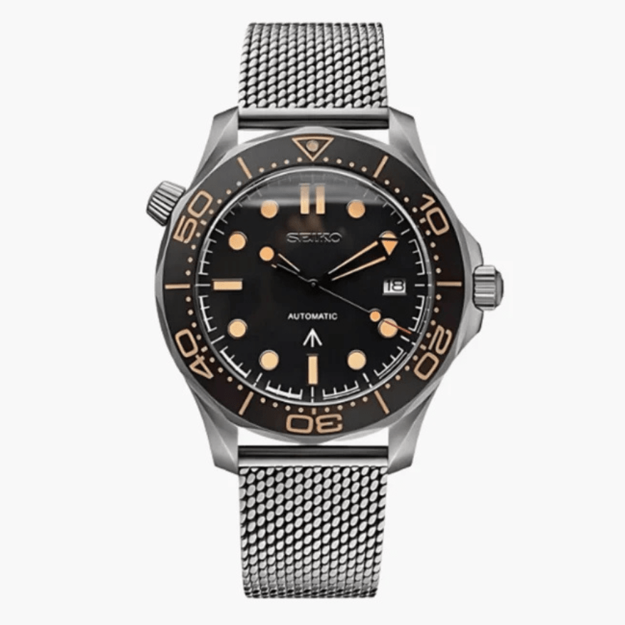 CUSTOM SEIKOMASTER MOD SILVER SPECTRE 007 EDITION - Monomods