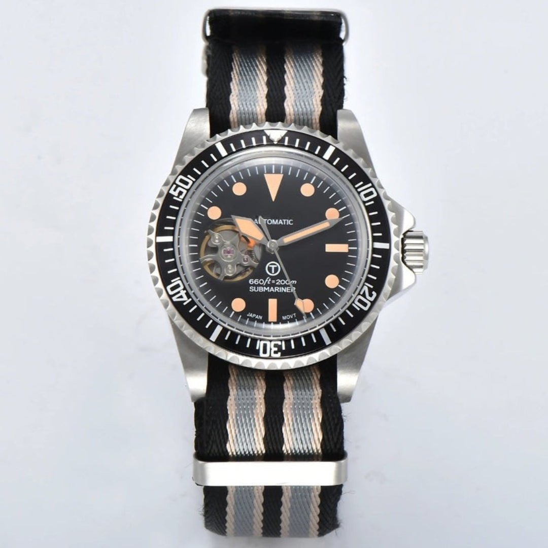 CUSTOM SEIKOSUB EDITION VINTAGE OPENHEART NATO MOD - Monomods