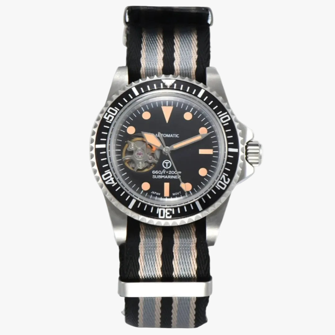 CUSTOM SEIKOSUB EDITION VINTAGE OPENHEART NATO MOD - Monomods