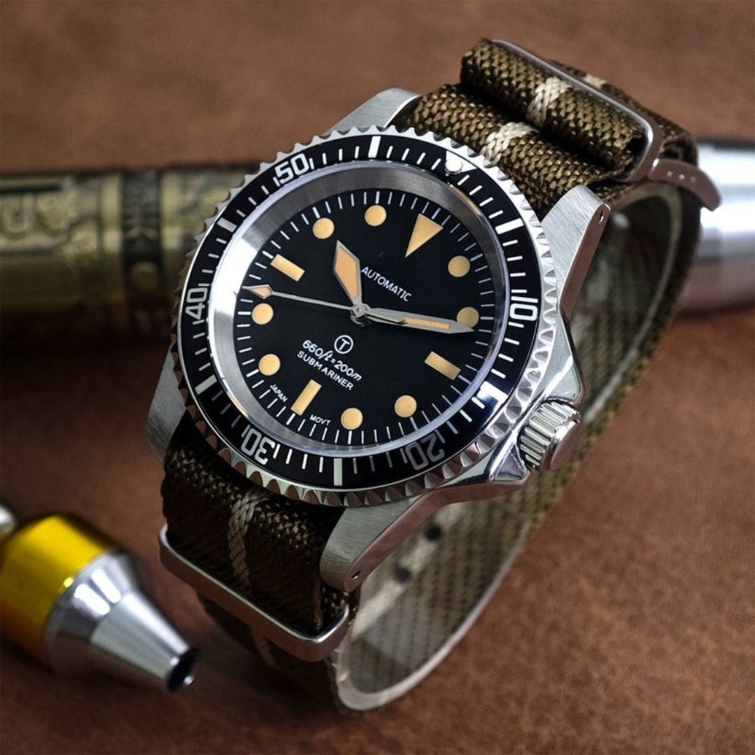 CUSTOM SEIKOSUB MILSUB MOD HERITAGE NATO EDITION - Monomods