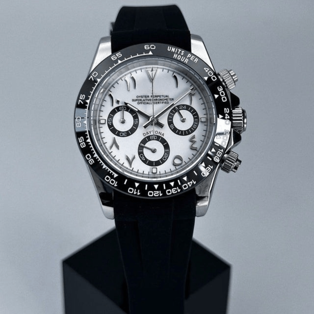 CUSTOM SEITONA CHRONOGRAPH EDITION IVORY PANDA ARABIC MOD - Monomods