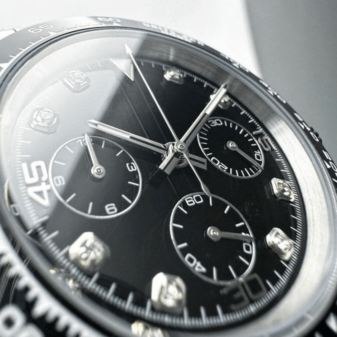 CUSTOM SEITONA CHRONOGRAPH EDITION OBSIDIAN DIAMOND MOD - Monomods