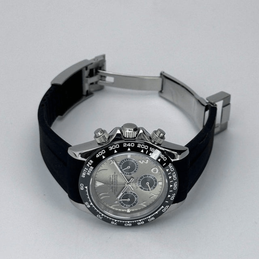 CUSTOM SEITONA CHRONOGRAPH EDITION RHODIUM ARABIC MOD - Monomods