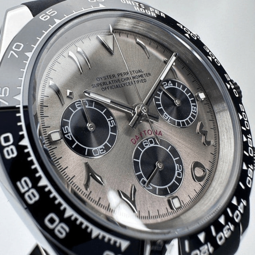 CUSTOM SEITONA CHRONOGRAPH EDITION RHODIUM ARABIC MOD - Monomods