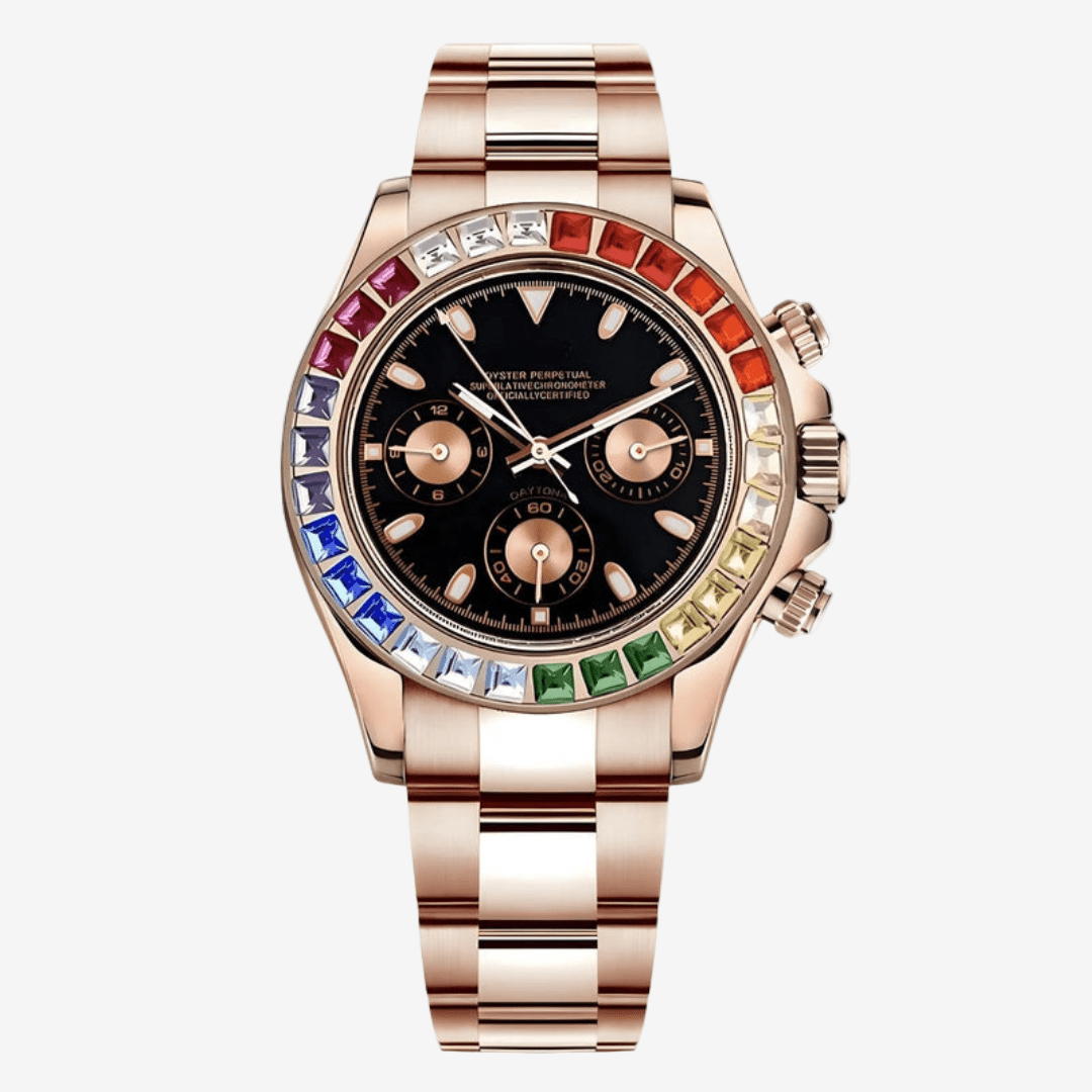 CUSTOM SEITONA CHRONOGRAPH EDITION ROSE RAINBOW MOD - Monomods