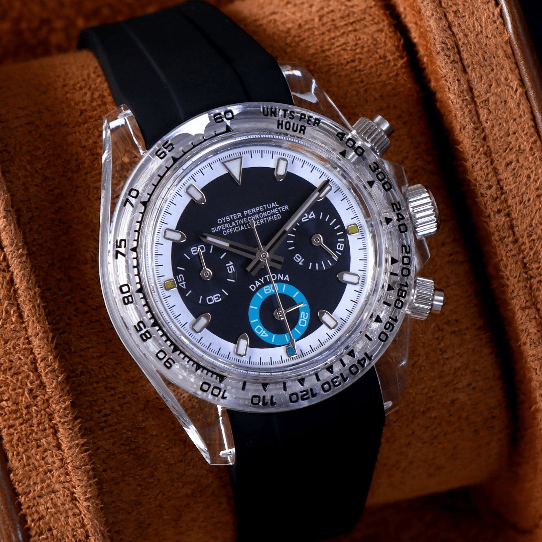 CUSTOM SEITONA CHRONOGRAPH MOD AQUA GHOST EDITION - Monomods
