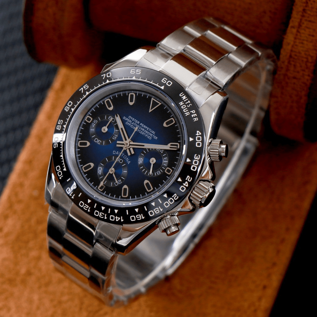 CUSTOM SEITONA CHRONOGRAPH MOD BLUE ABYSS EDITION - Monomods