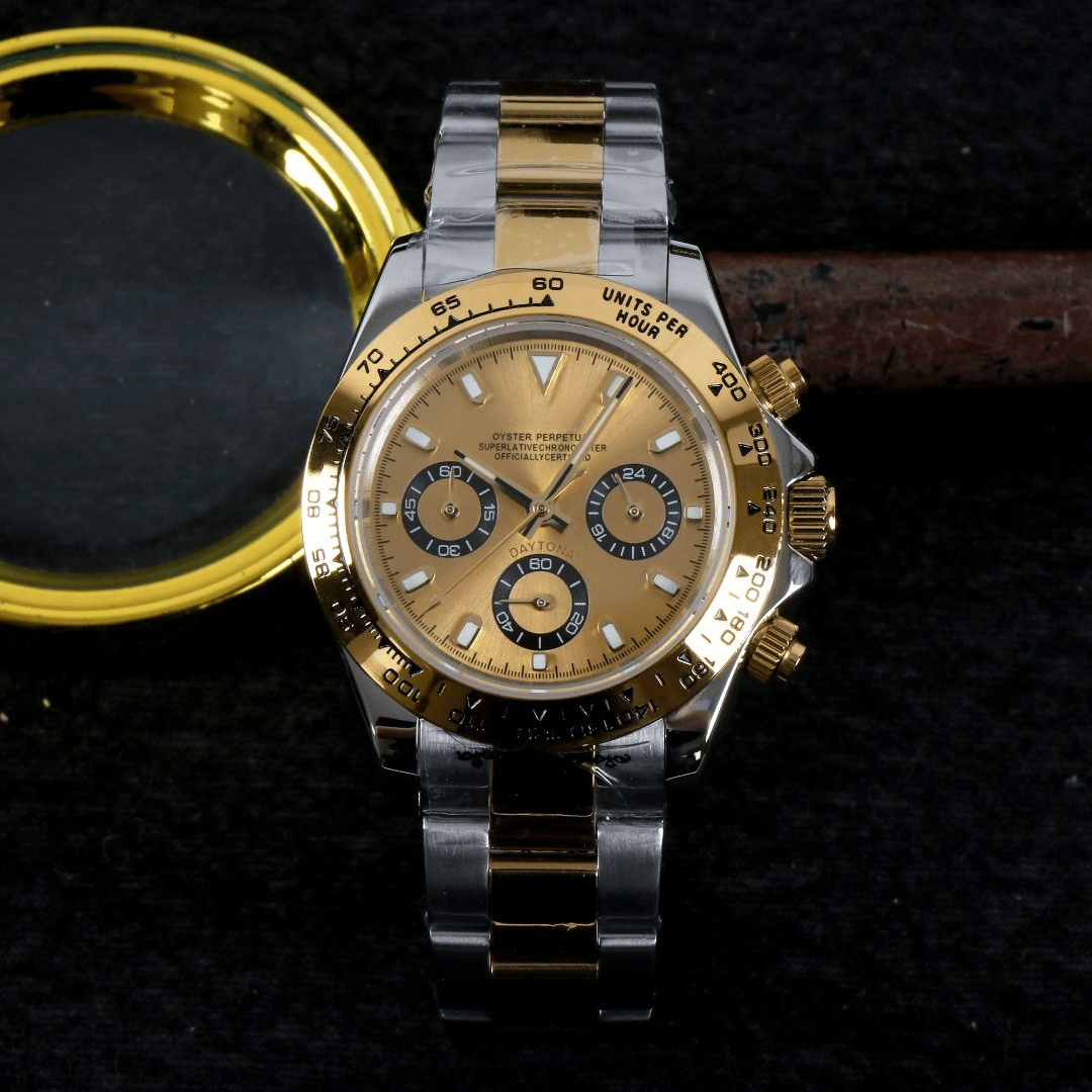 CUSTOM SEITONA CHRONOGRAPH MOD IMPERIAL GOLD EDITION - Monomods