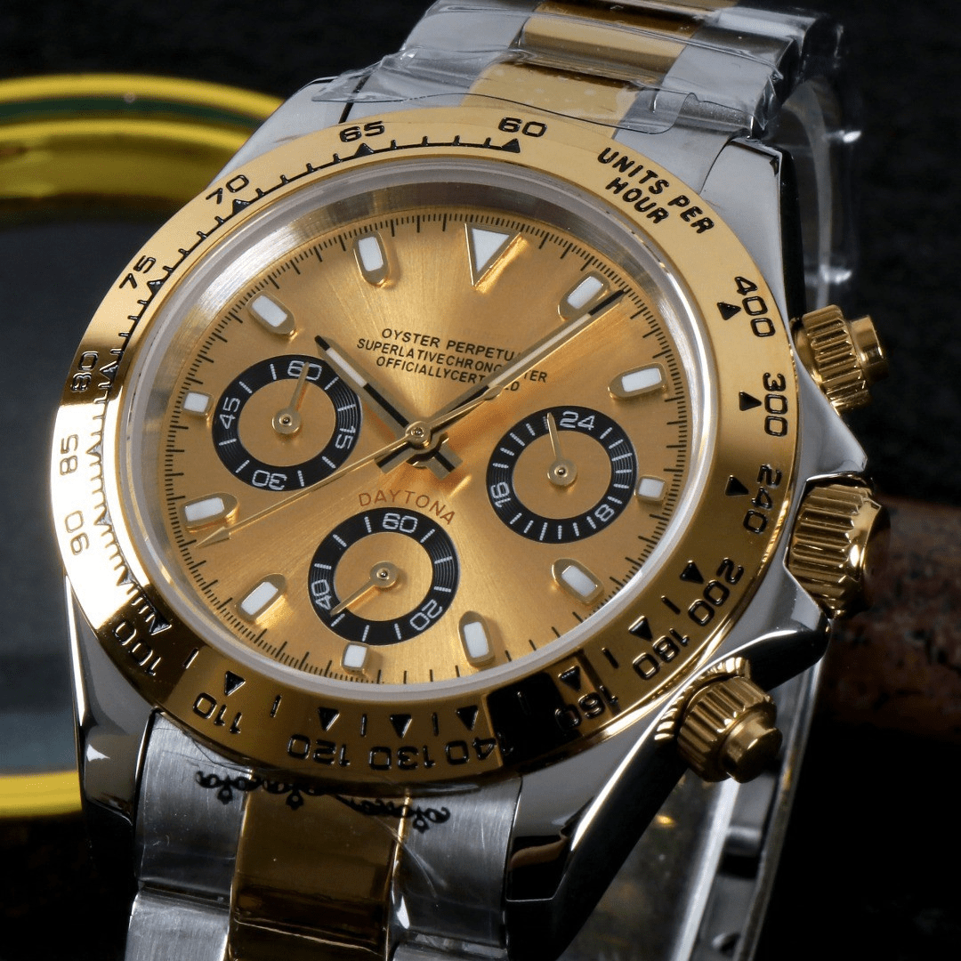 CUSTOM SEITONA CHRONOGRAPH MOD IMPERIAL GOLD EDITION - Monomods