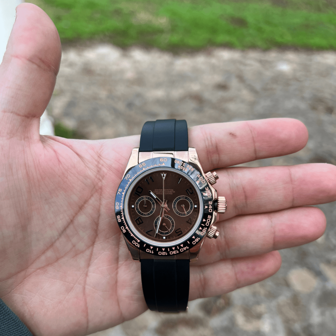 CUSTOM SEITONA CHRONOGRAPH MOD MOCHA ROSE EDITION - Monomods