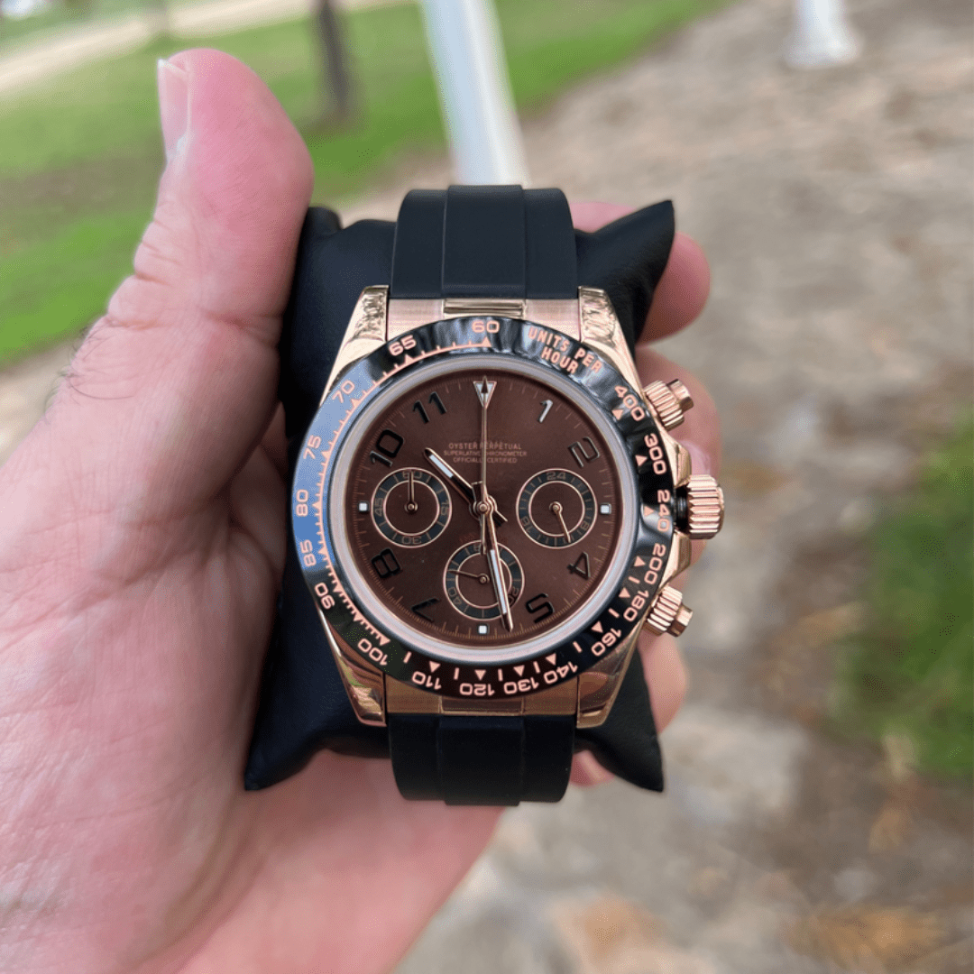 CUSTOM SEITONA CHRONOGRAPH MOD MOCHA ROSE EDITION - Monomods