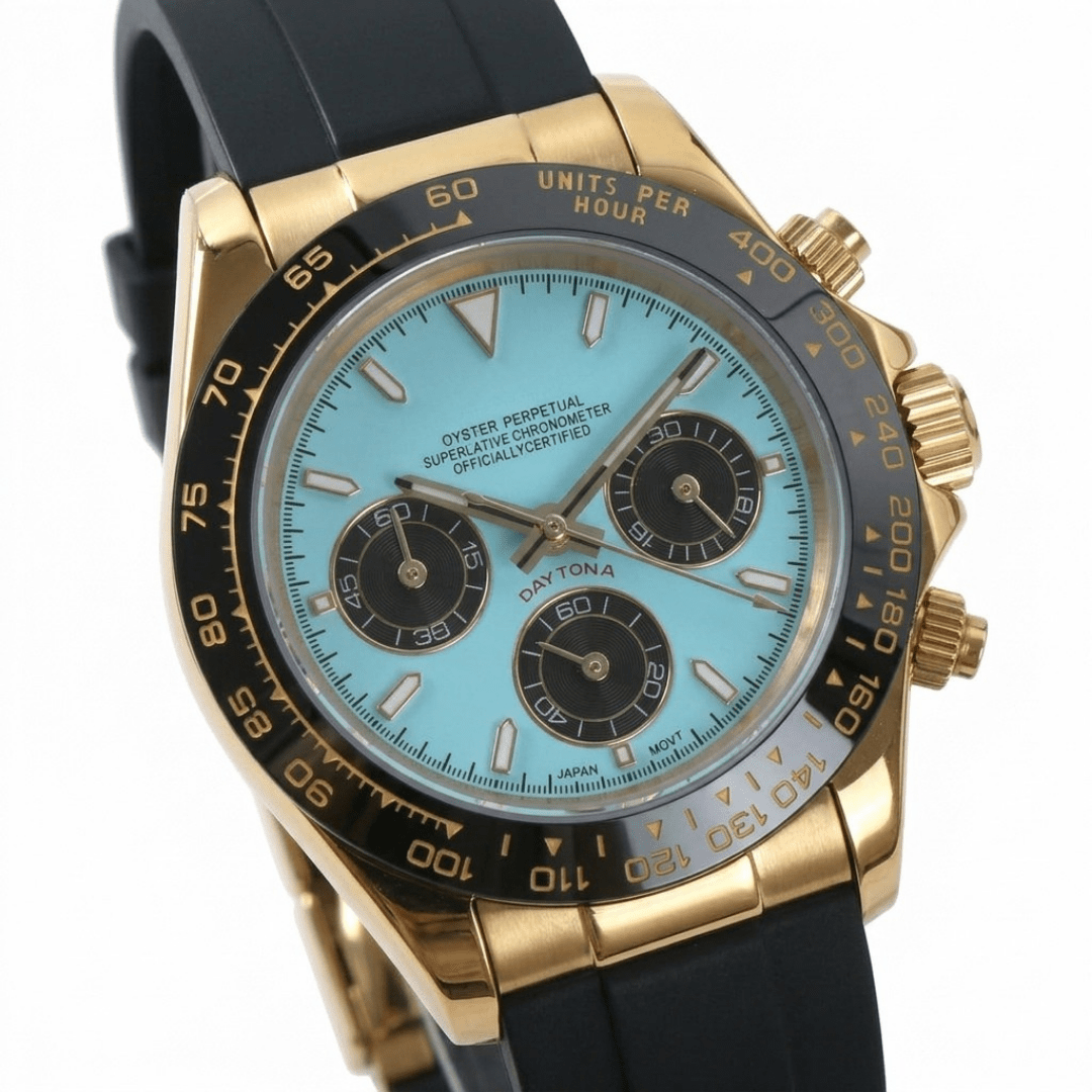 CUSTOM SEITONA CHRONOGRAPH MOD TIFFANY GOLD EDITION - Monomods