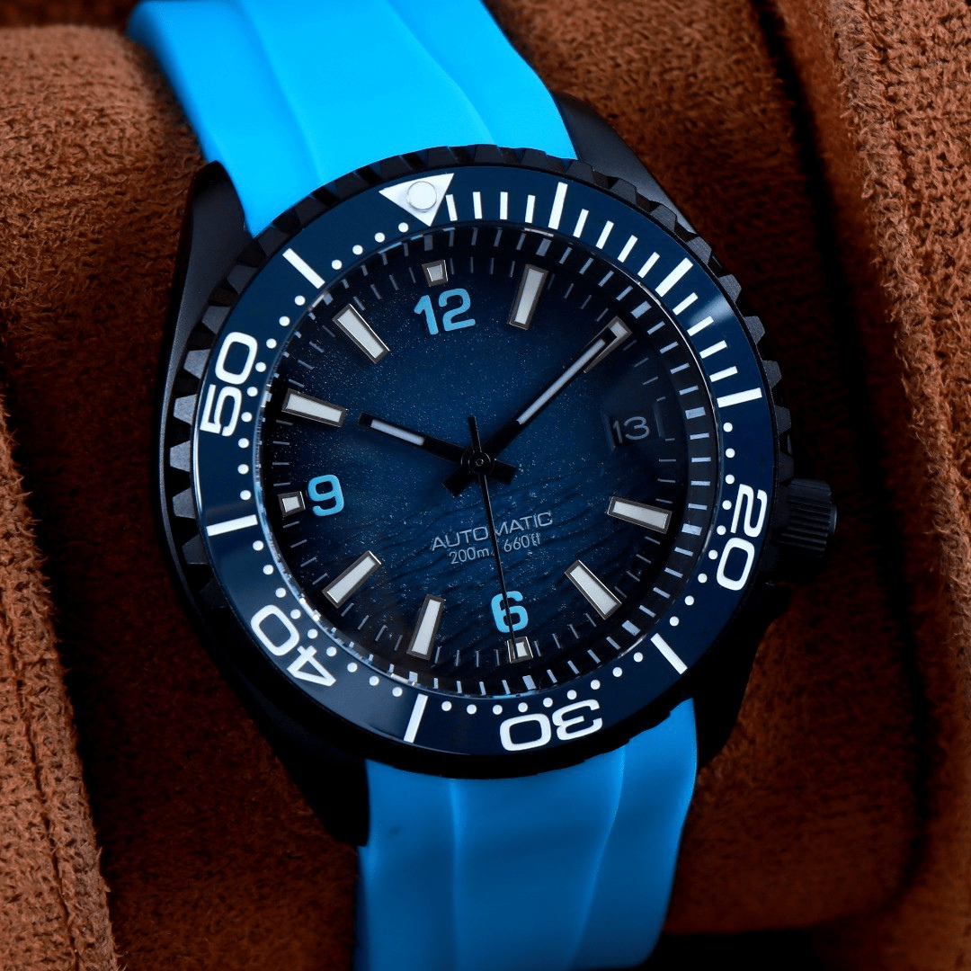 CUSTOM SKX07 SKX MOD DEEP OCEAN CYAN EDITION - Monomods