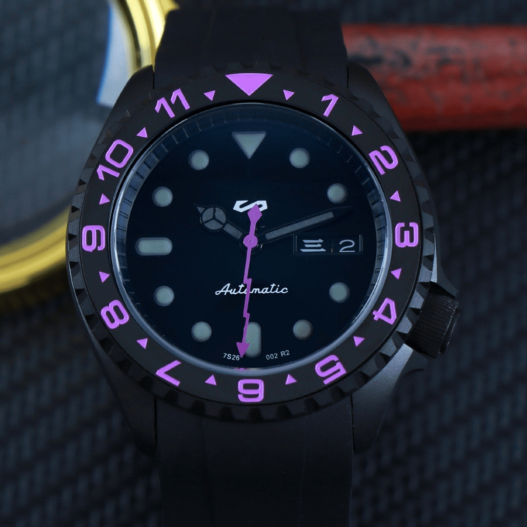 CUSTOM SKX07 SKX MOD PHANTOM PURPLE EDITION - Monomods