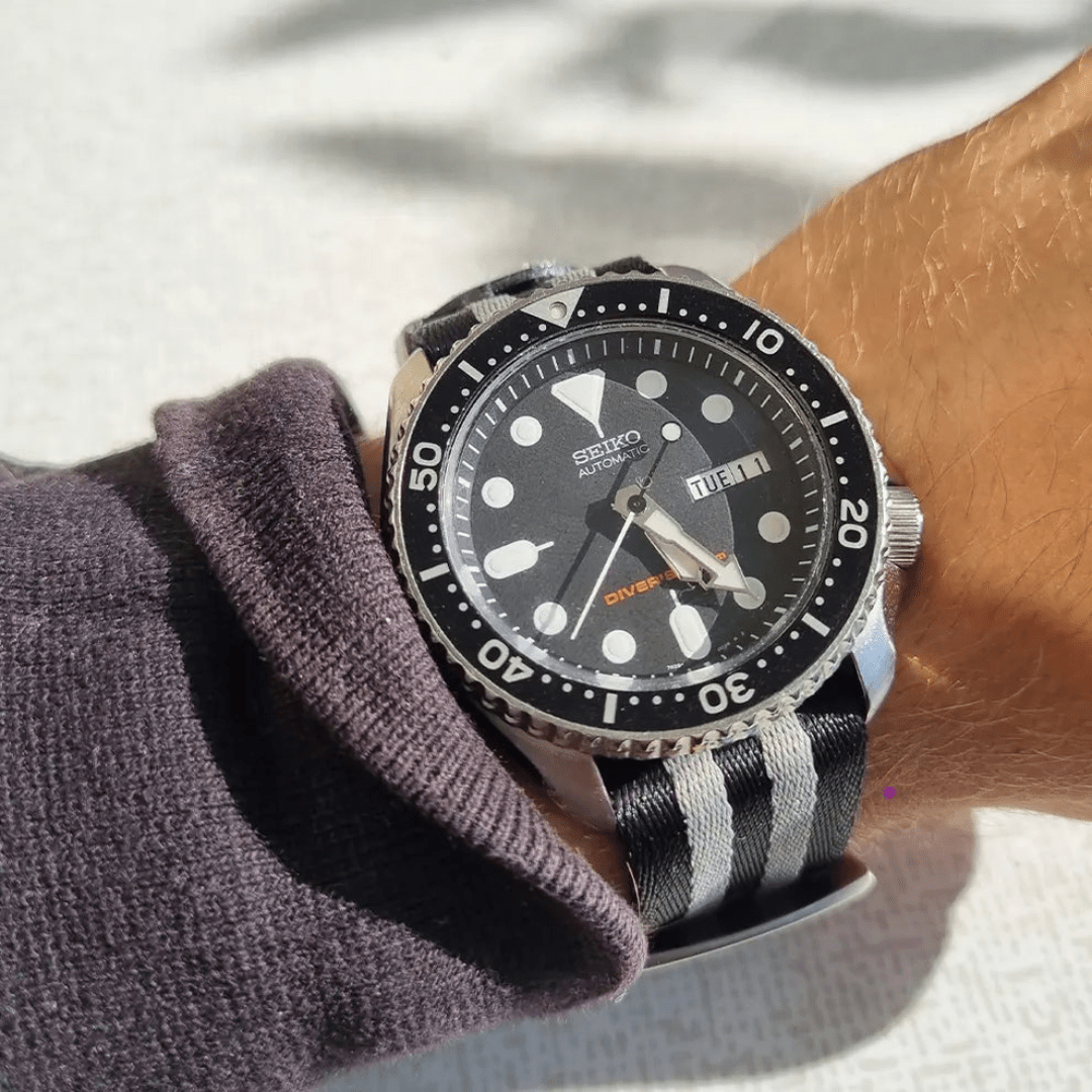 CUSTOM SKX07 TITANIUM MOD NATO EDITION - Monomods