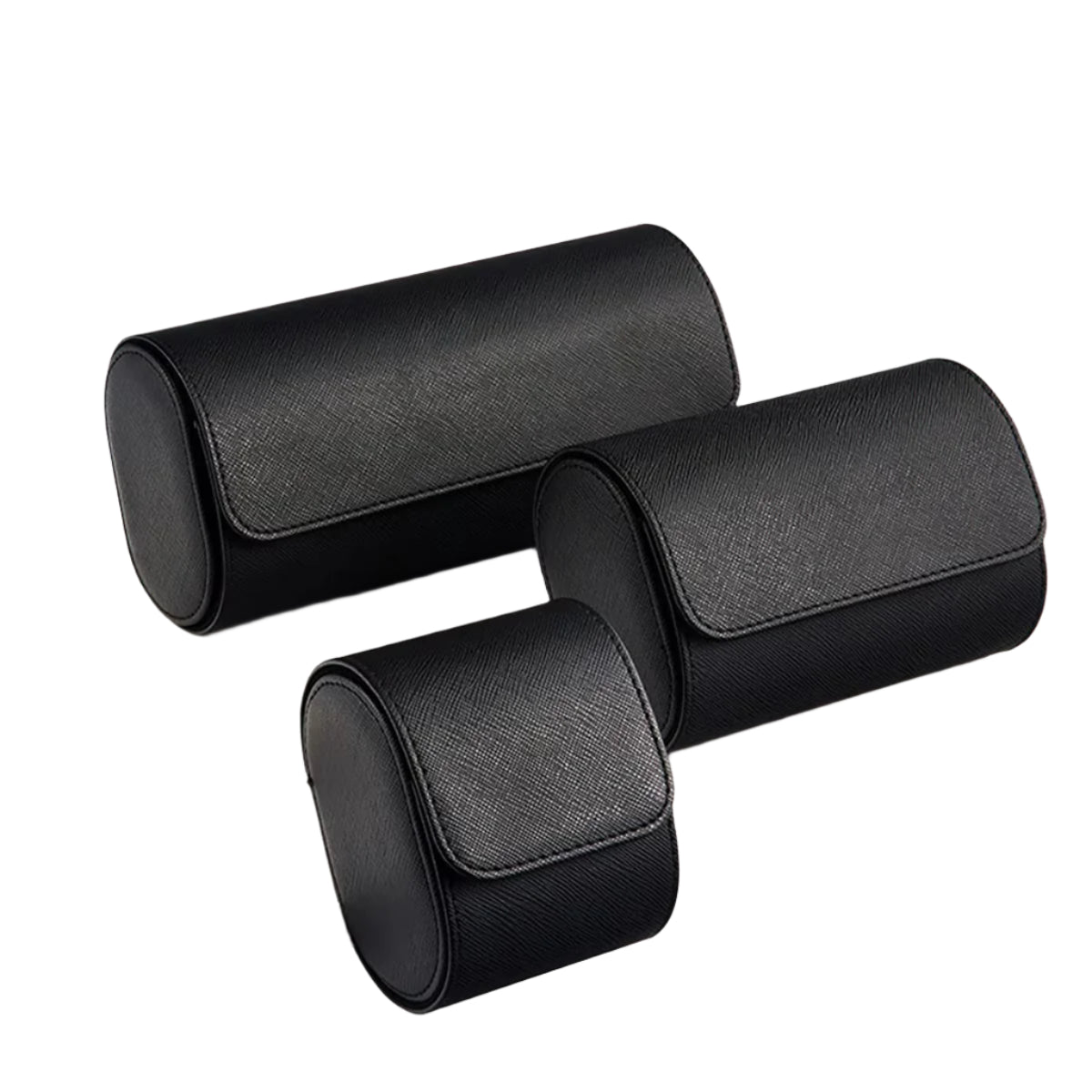 Black Multi-Slot Watch Travel Case