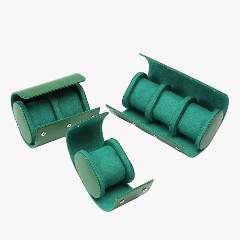 Green Multi - Slot Watch Travel Case - Monomods