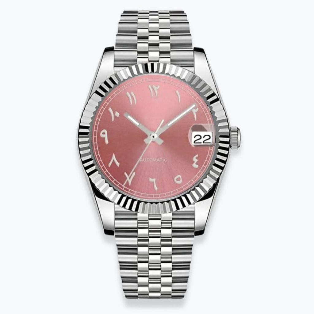 SEIKOJUST EDITION SILVER ARABIC CORAL JUBILEE MOD