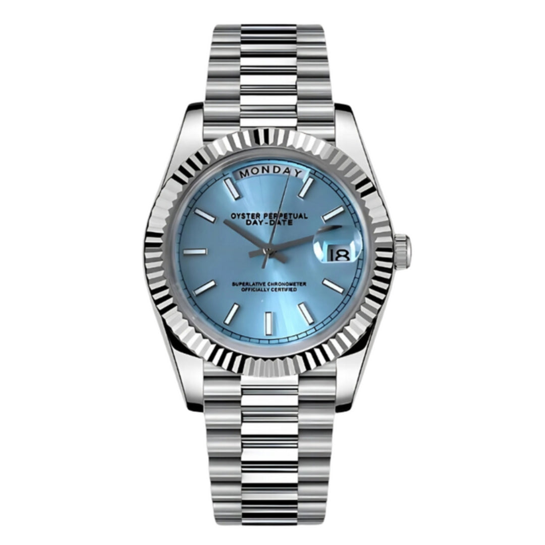 SEIKODATE EDITION PRESIDENTIAL ICE-BLUE MOD