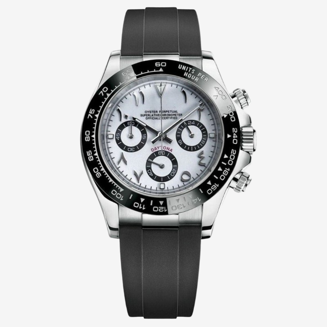 SEITONA CHRONOGRAPH EDITION IVORY PANDA ARABIC MOD