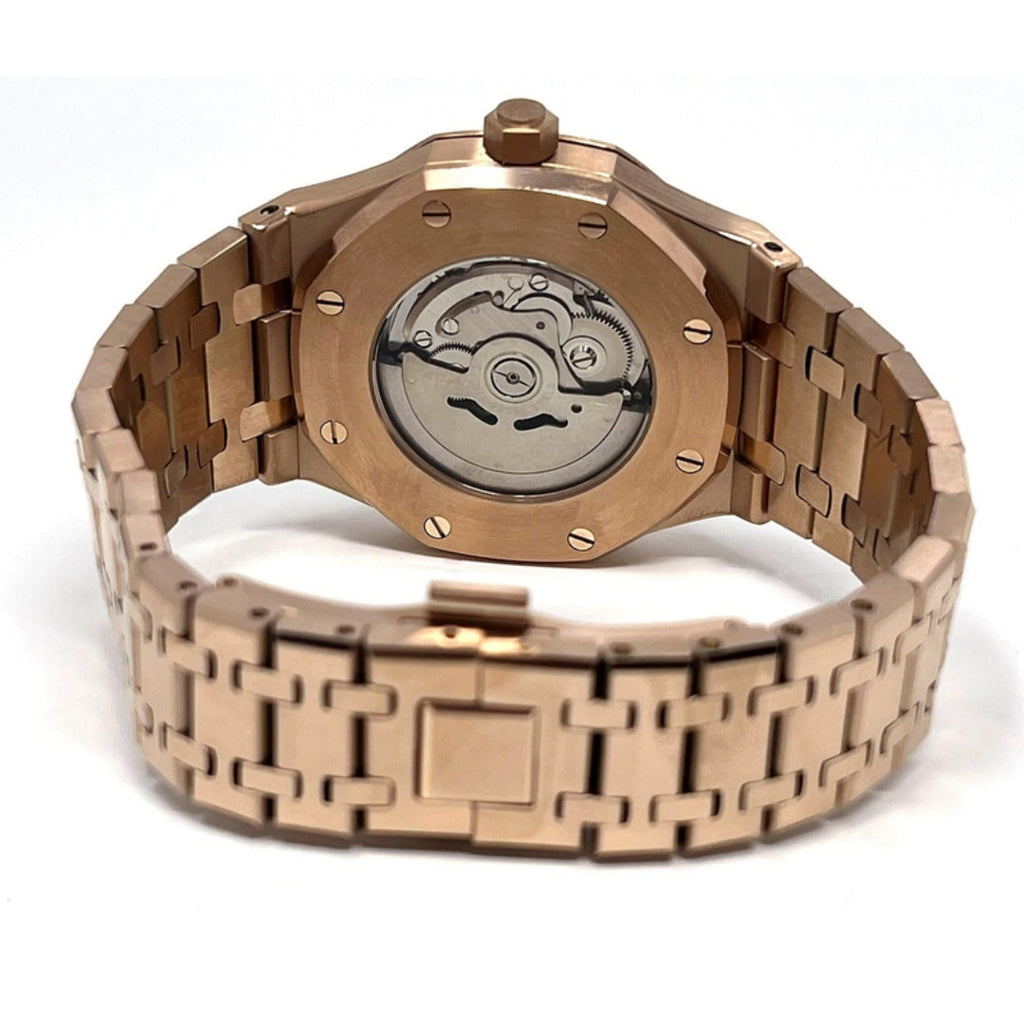 ROYAL SEIKOAK EDITION ROSE GOLD SKELETON MOD