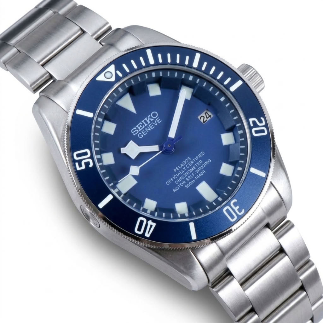 CUSTOM TUDEIKO AUTOMATIC OYSTER MOD DEEP BLUE EDITION