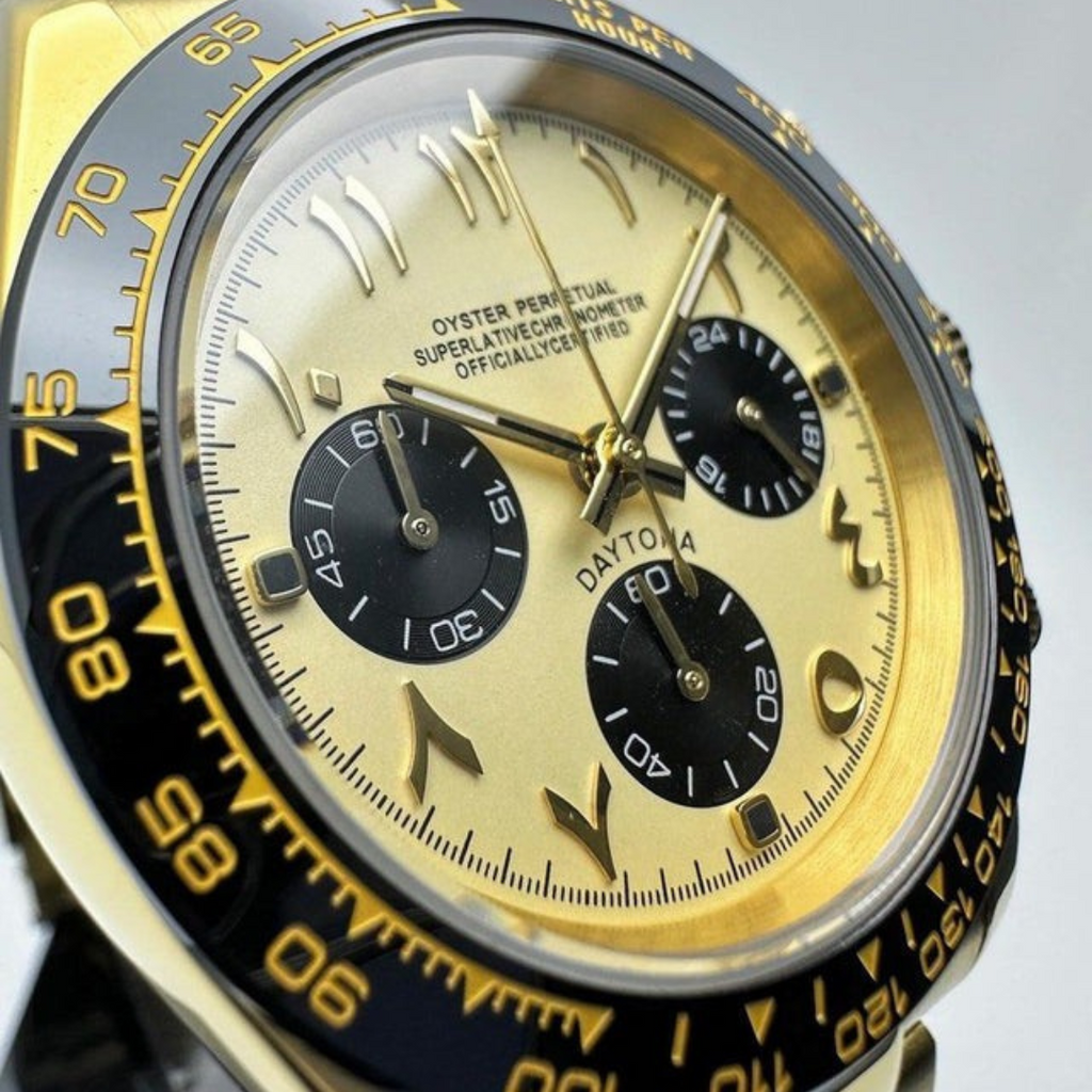 SEITONA CHRONOGRAPH EDITION GOLDEN EAGLE ARABIC MOD