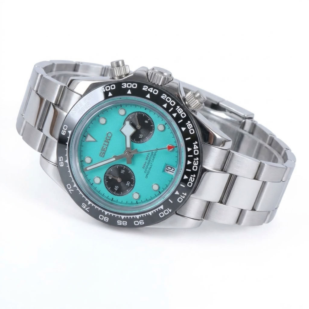 CUSTOM TUDEIKO CHRONOGRAPH OYSTER MOD TIFFANY EDITION