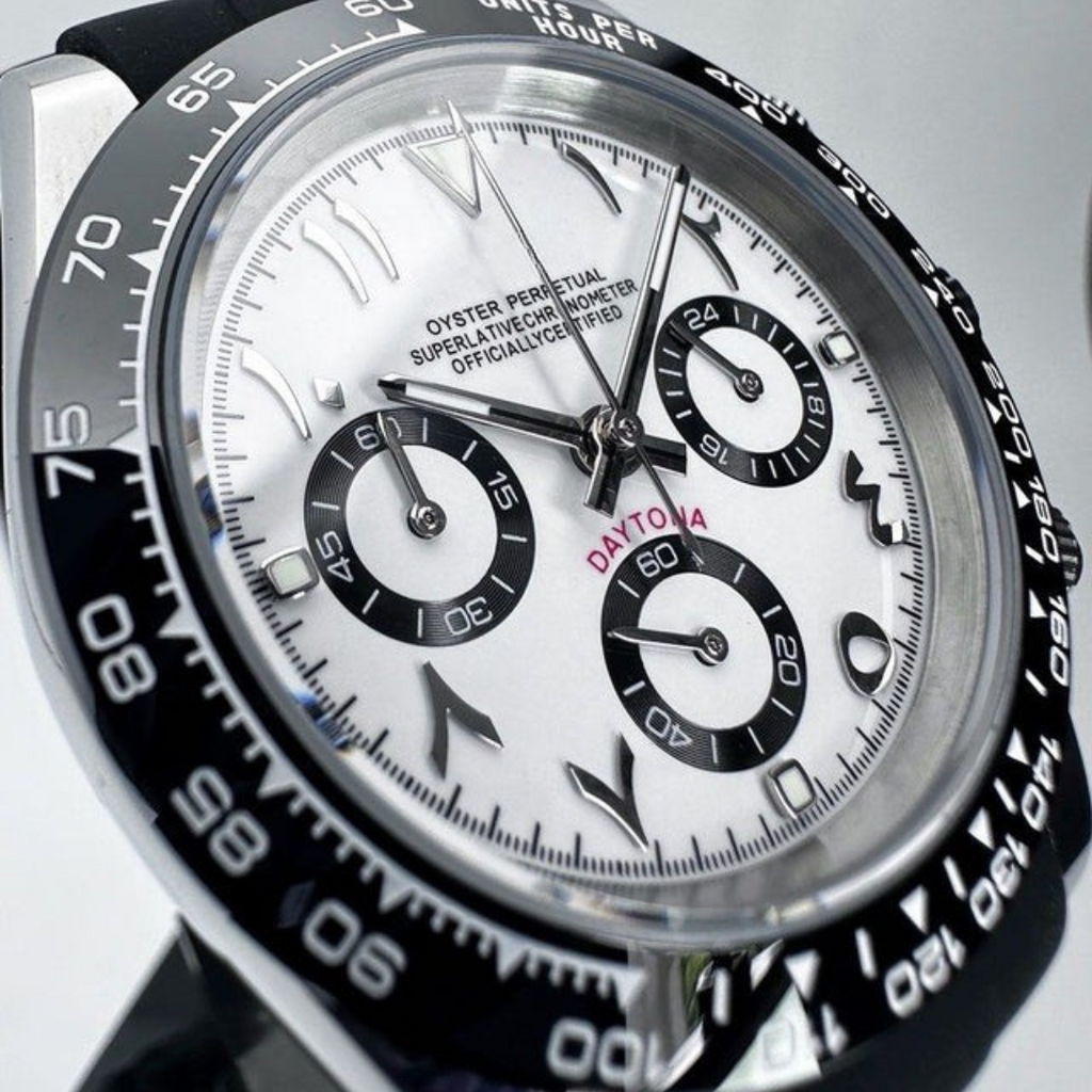 SEITONA CHRONOGRAPH EDITION IVORY PANDA ARABIC MOD