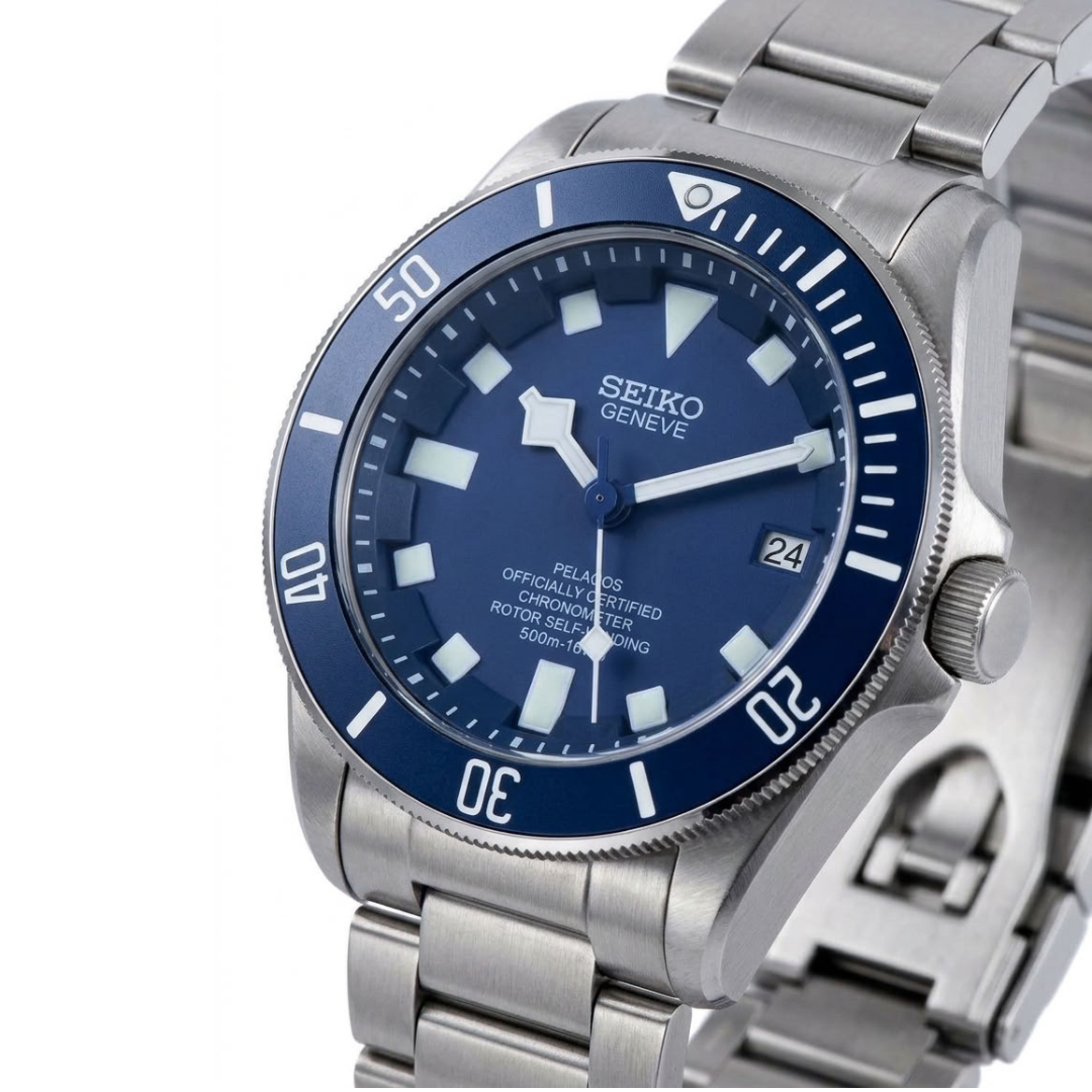 CUSTOM TUDEIKO AUTOMATIC OYSTER MOD DEEP BLUE EDITION