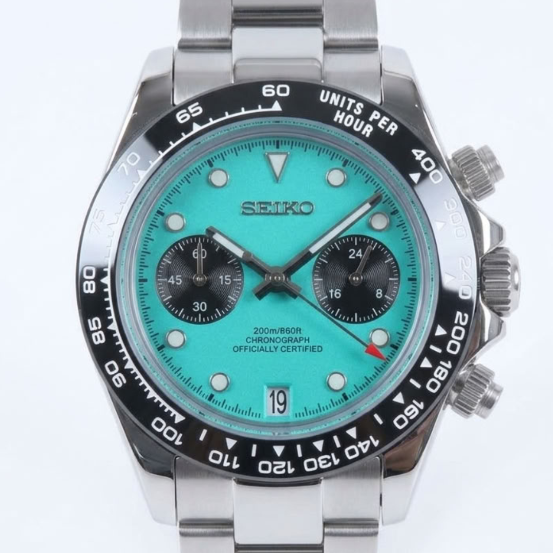 CUSTOM TUDEIKO CHRONOGRAPH OYSTER MOD TIFFANY EDITION