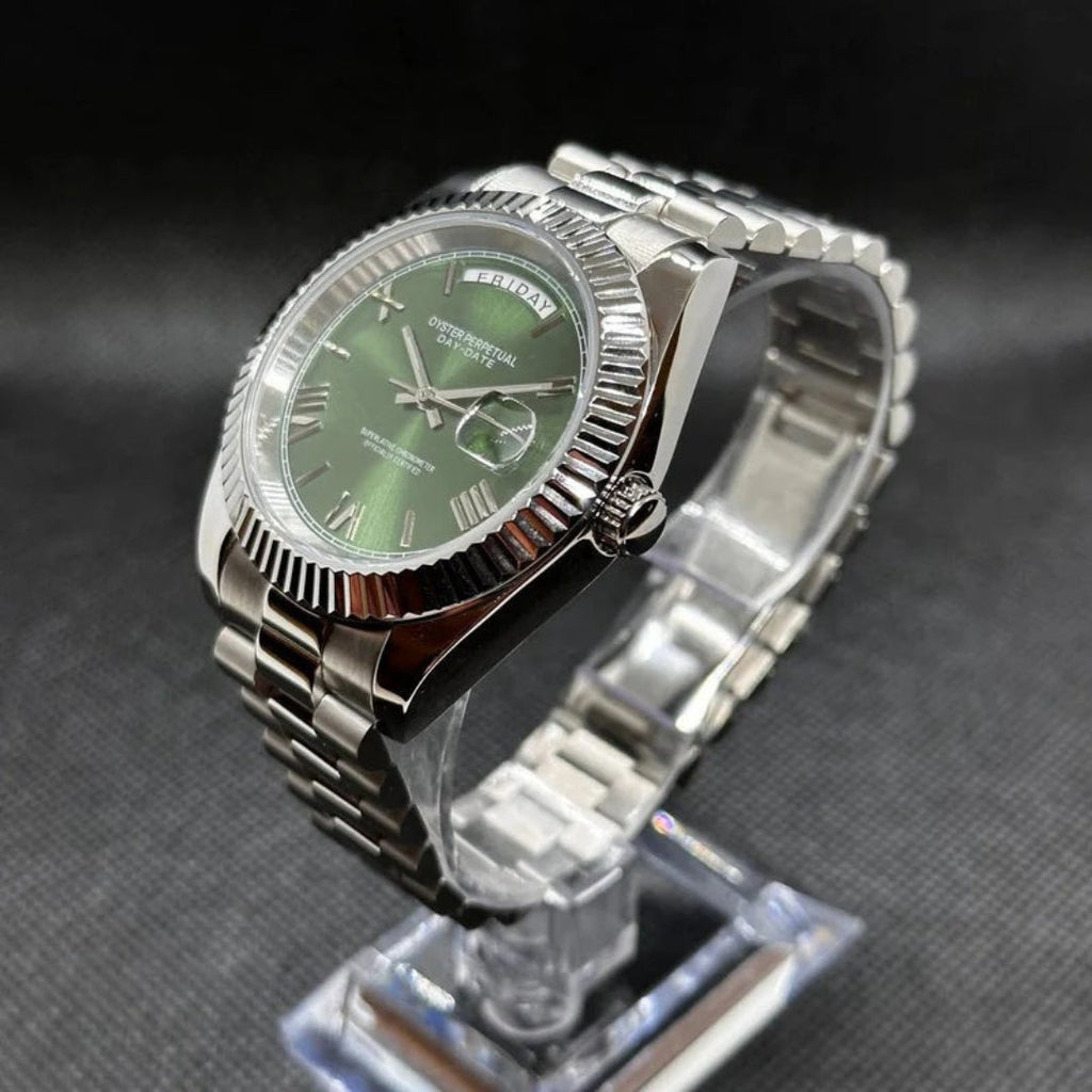 SEIKODATE PRESIDENTIAL MOD EMERALD ROMAN EDITION