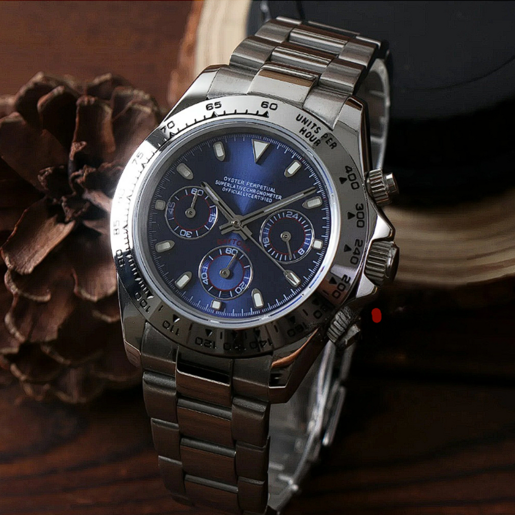 SEITONA CHRONOGRAPH EDITION BLUE SUNBURST MOD