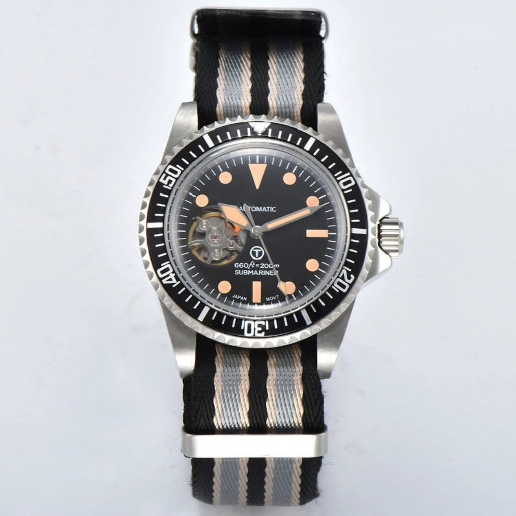 SEIKOSUB EDITION VINTAGE OPENHEART NATO MOD