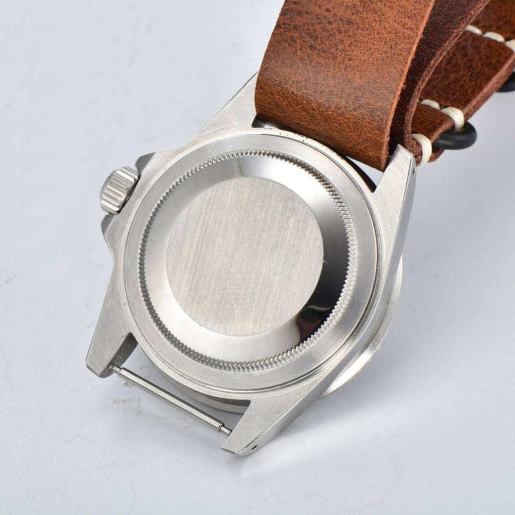 SEIKOSUB EDITION VINTAGE OPEN HEART MILSUB LEATHER MOD