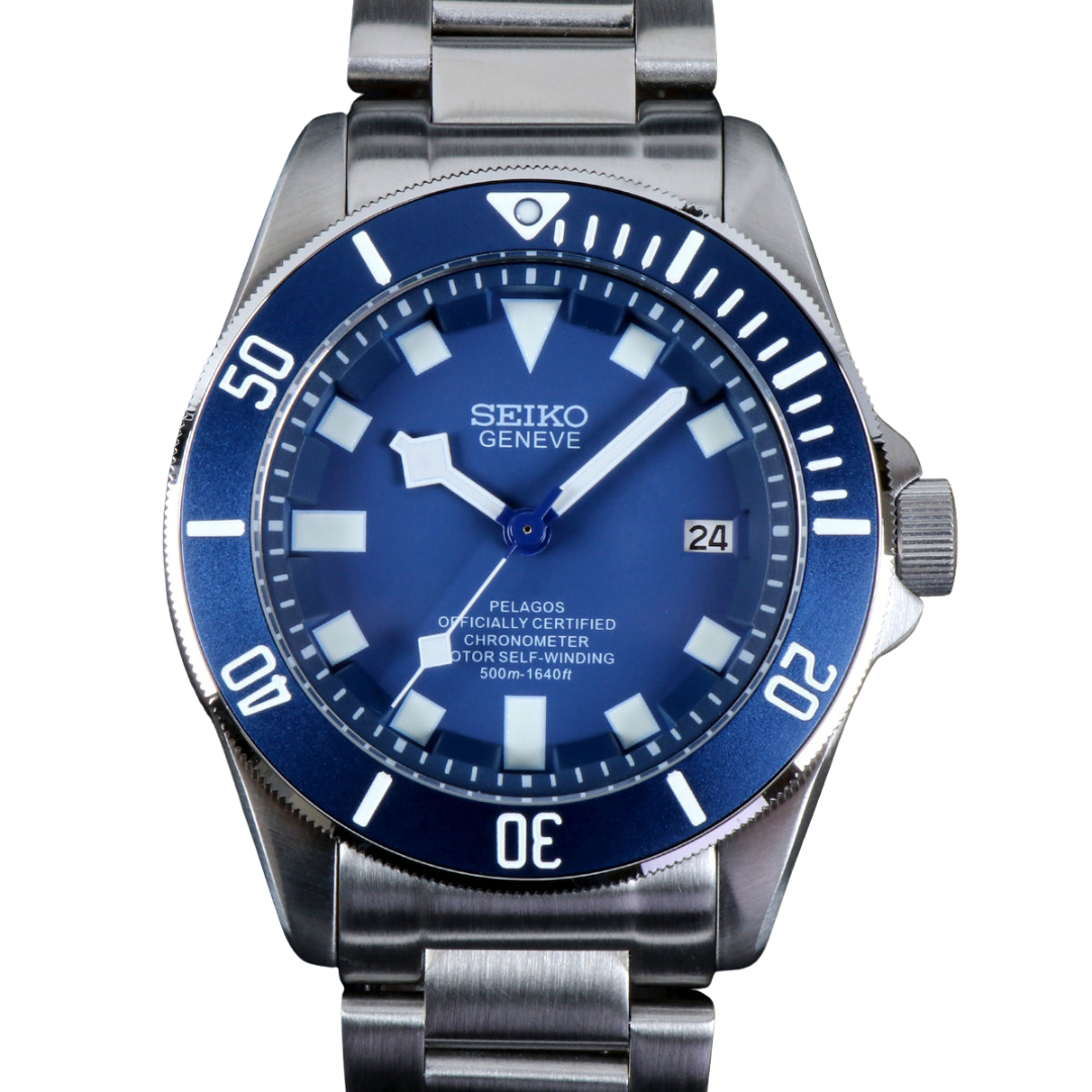 CUSTOM TUDEIKO AUTOMATIC OYSTER MOD DEEP BLUE EDITION