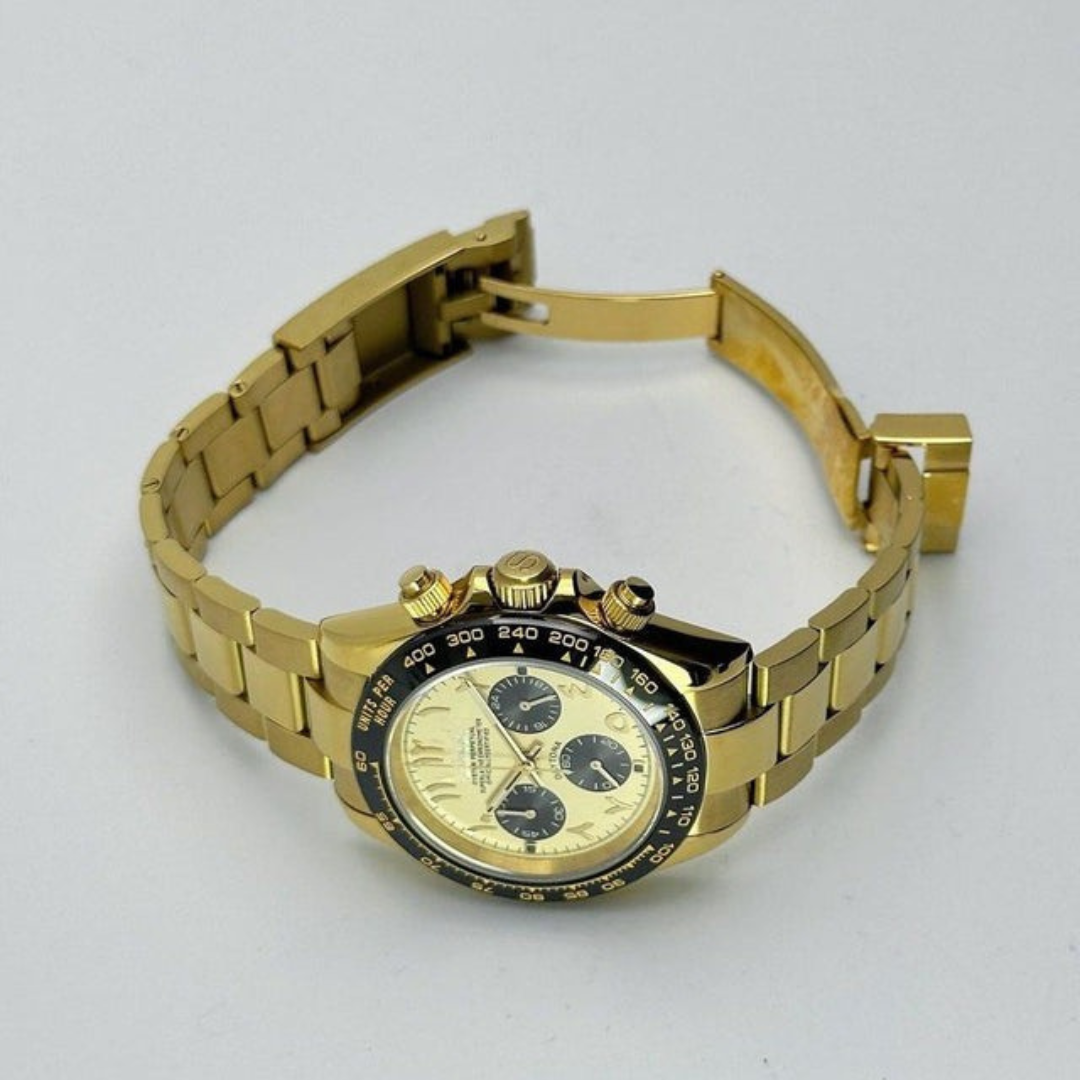 SEITONA CHRONOGRAPH EDITION GOLDEN EAGLE ARABIC MOD