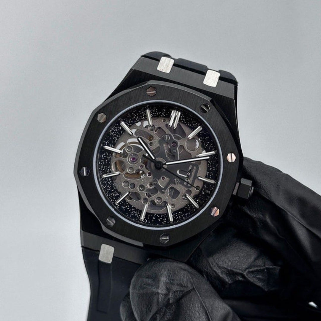 SEIKOAK SPECIAL EDITION BLACKED OUT SKELETON MOD