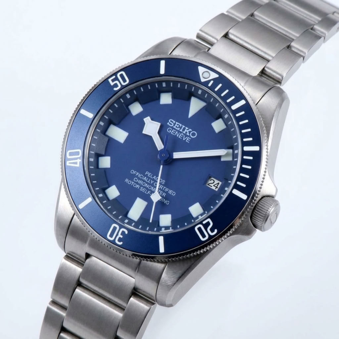CUSTOM TUDEIKO AUTOMATIC OYSTER MOD DEEP BLUE EDITION